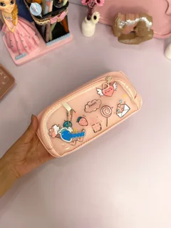 جامدادی پارچه ای  Sweet صورتی کم رنگ