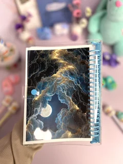 کلاسور طرح شب ابری  ☁️🌙