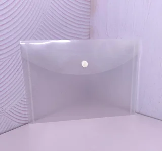 پوشه دکمه دار A5 شفاف(بی رنگ)